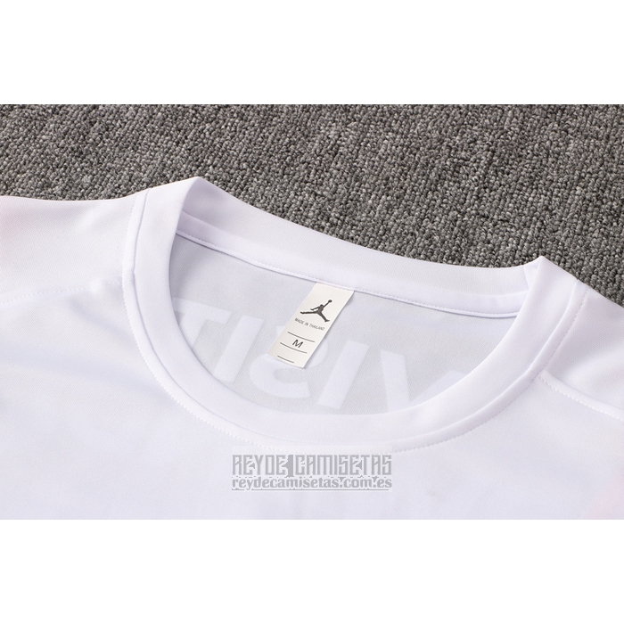 Camiseta De Futbol de Entrenamiento Paris Saint-Germain Jordan 2021-2022 Blanco